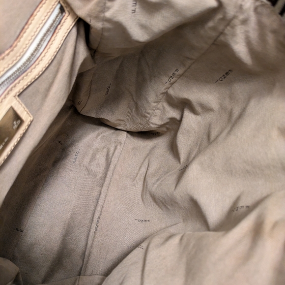 Leather-Trimmed Zucchino Tote Bag - Picture 9 of 9